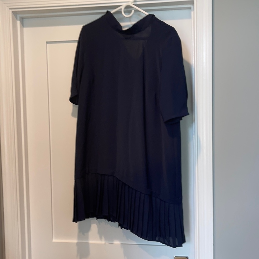 Zara Drop Waist dress in dark navy